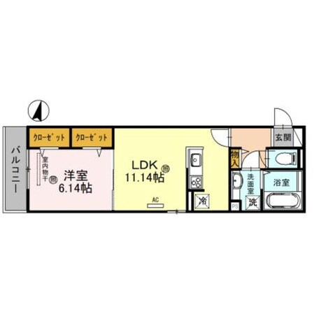 道場南口駅 徒歩1分 3階の物件間取画像